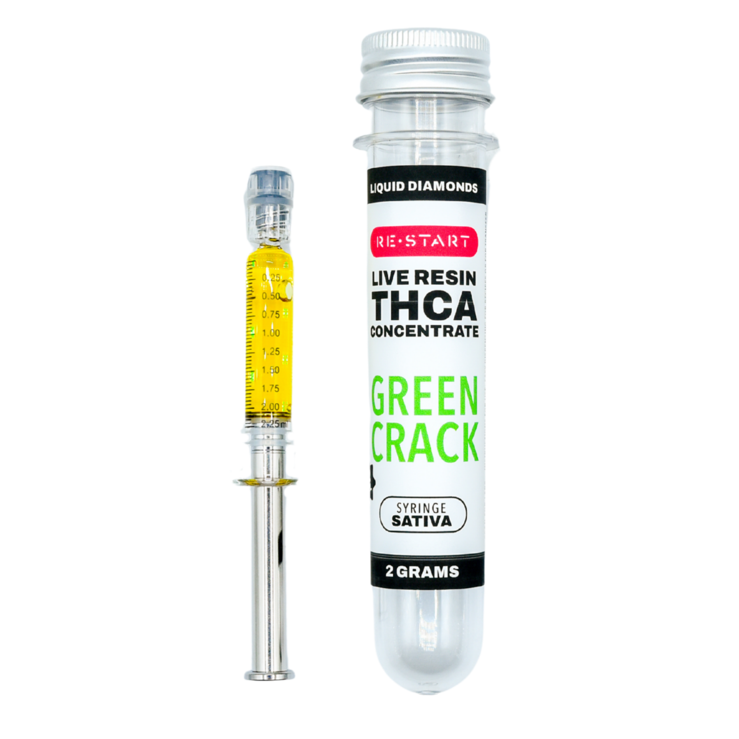 THCA Live Resin Dab Syringe (S) Green Crack + Free Accessory / 2ml /2G (Reg. Price $70) *Atx only